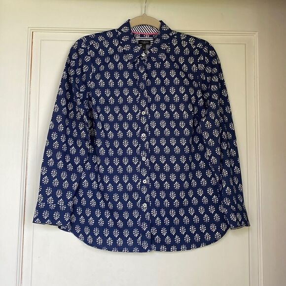 NEW Without Tag Cotton Button Front Shirt By Talbots - Picture 1 of 5